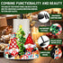 HNBYTJ Countertops 2 Christmas Paper Towel Holder, Christmas Gnomes Santa Claus Decor, Metal Stand Towels Paper Holder