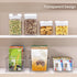 Vtopmart 4 Pack Clear Food Storage Organizer Bins for Pantry, Kitchen, Fridge, Cabinet Organization