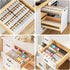 4 2 Set (8 Packs) 11" 22" MUDEELA Clear Spice Drawer Organizer, Tier- Spice Rack for Drawer, Expandable From to Kitchen