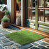 Waterproof Easy-Clean Solid Grass Design Indoor/Outdoor Rug, 2'7'' x 4', Green Runner
