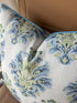 Haynes Damask Printed Decorative Square Accent Pillow Cover, 18x18 Inches, Blue for Living Room Decor