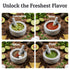 Set, 4 Priority Chef Heavy Duty Extra Large Mortar and Pestle Cup, Hand Carved from Natural Granite, Make Fresh