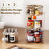 2 Pack 2 9.25 inch, Countertop, Tier Lazy Susan Turntable Organizer Rotating Spice Rack Organization for Cabinet