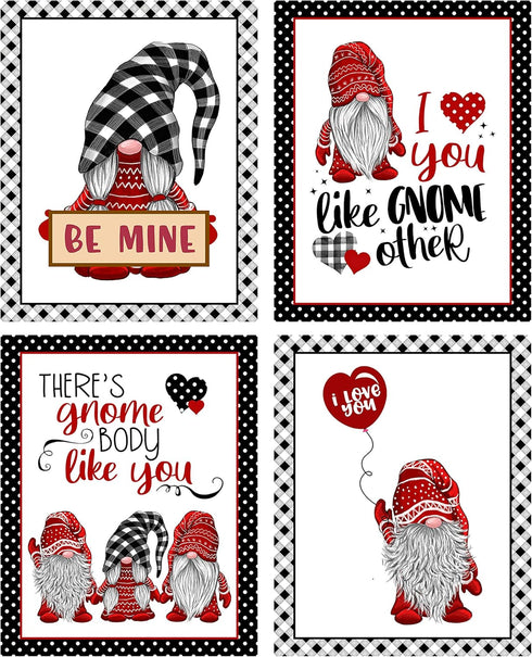 Valentine's Day Gnome Art Print Wall Art Sets