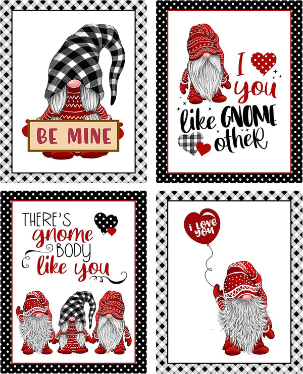 Valentine's Day Gnome Art Print Wall Art Sets