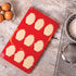 Mrs. Anderson's Baking Silicone 9-Cup Madeleine Cookie Pan, Non-Stick European-Grade Silicone