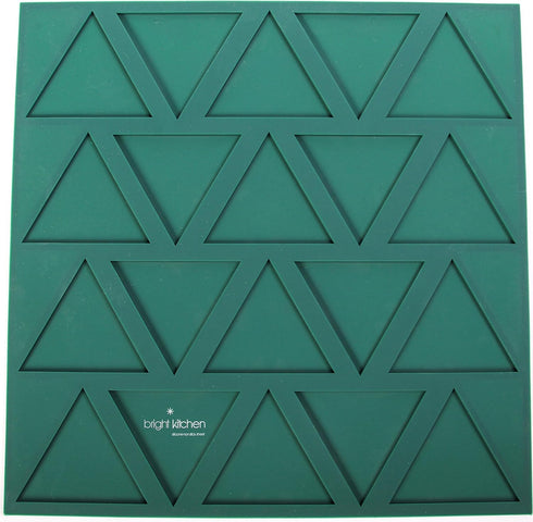 Dehydrator Triangle Chip Mold Shape Silicone Sheet Mat for Excalibur, 14" x 14" for Raw Tortilla Cracker