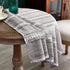36x36 inch) NEWISHER Rustic Farmhouse Embroidered Small Square Tablecloth Jacquard Striped Table Cloth Linen Texture
