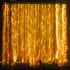 300 9.8ft x9.8ft 8 Dazzle Bright Curtain String Lights, LED Warm White Fairy Lights with Lighting Modes, Waterproof