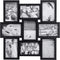 Malden 4x6 9-Opening Collage Picture Frame, Displays Nine 4x6 Pictures, Black