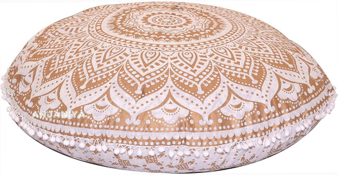ANJANIYA 32" 32 inches) Ombre Mandala Bohemian Yoga Meditation Floor Pillow Cover Comfortable Home Cushion Couch