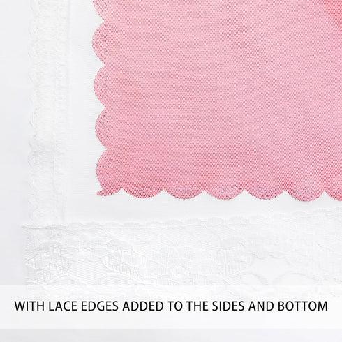 2 72 Inches Grommet W52 L72 XiDi Pink Curtains for Kids Girls Bedroom Panels Blackout Double Layer Curtains with Sheer