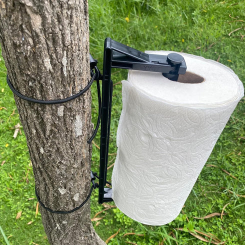 YYST 2 (1) Hanging Paper Towel Holder Portable Paper Towel Holder for RV, Camping,Tent, Grill, Garage, Car Backseat