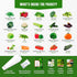 Pack 20 3900+ Vegetable Seeds Variety Tomato, Cucumber, Zucchini, Lettuce, Broccoli & Cabbage Varieties, Non-GMO