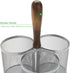 Mind Reader Silverware Holder - Utensil Organizer Caddy - Metal Mesh - 7.5" L x 7.5" W x 9.75" H - Silver