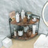 2 Countertop, Counter Tier Corner Shelf, Bathroom Organizer Wooden Bathroom Trays for Vanity Organizer, Makeup Cosmetic