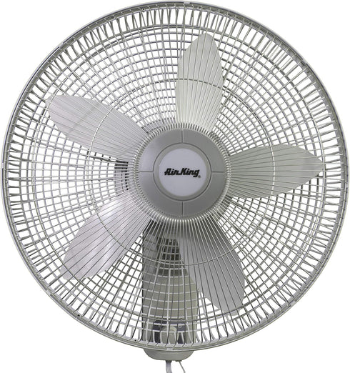 Air King 9018 Commercial Grade Oscillating Wall Mount Fan, 18-Inch, White