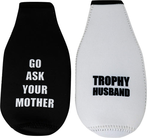 AWESOMETIVITY 12 oz. Funny Mom Dad Couple Coolers - Gifts from Kids, Friends for New Parents Who Have Everything