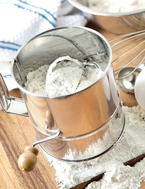 3-Cup Fox Run Flour Sifter, Stainless Steel