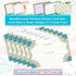 Meadowsweet Kitchens Recipe Card Set - 40 Double Sided 4 x 6 Inch Cards for Personalized Recipe Book