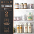 BINO Plastic Storage Bins, Small Shallow, Multipurpose Organizer for Kitchen Pantry, Clear Containers