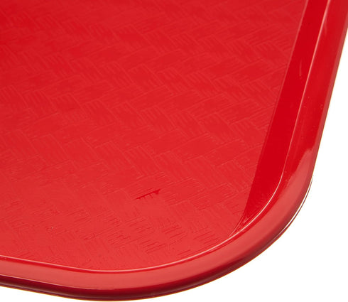 Carlisle FoodService Products Cafe Fast Food Tray, Patterned Surface for Cafeterias, Plastic, 17.87 X 14 X 0.98 Inches,