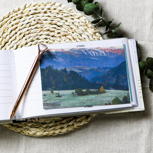 Holoary Photo Album 4x6, Holds 50 Horizontal Photos, Memo Writing Area, Small Photo Book for Travel, Vacation