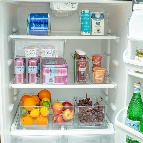 Simplify Large Horizontal Organizer Bin, Multi-Purpose Storage for Fridge, Bathroom, Desk, and Cosmetics