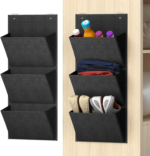 Wall Mounted Hanging Organizer 2Pack,Shoes Rack/Can Store 6Pairs of Plus-Size Sneakers,Also Stores