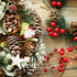 Cooraby 24 Pieces Christmas Pine Cones Ornament, Natural with String for Tree Decoration (Snow)