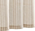 Vangao Kitchen Valance, 18 Inch Linen Stripe Short Curtain, Rustic Pinstripe Tickingstripe Window Topper in Taupe