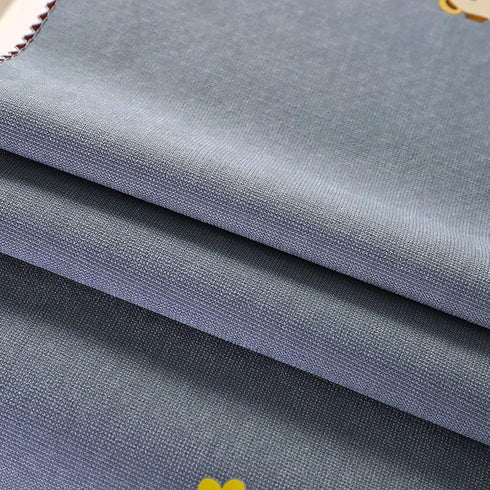 Grey Microwave Oven Cover - Dust and Oil Proof Cotton Linen Waterproof Fabric Cloth, Decorative Kitchen Appliance Cover