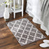 DII Woven Rugs Collection - Hand-Loomed, 2x3', Gray Lattice