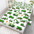 Set 4PC Set 1 1 2 Sheet Green Tractor: Full Size Cartoon Excavator Truck Bed Sheets for Boys Kids Toddler Deep Pocket