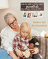 Grandparents Gifts from Grandchildren, Photo Holder for Side by Side or Miles Apart, Great for Christmas Birthday