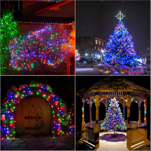 200LED 66FT LAMPHOME Multicolor Christmas Mini String Lights,Plug in Waterproof Connectable LED Fairy Lights,Indoor