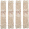 SOLUSTRE 4pcs Refrigerator Handle Gloves, Oven Handle Cover, Kitchen Appliance Accessories Fabric Beige Lace Protector