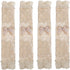 SOLUSTRE 4pcs Refrigerator Handle Gloves, Oven Handle Cover, Kitchen Appliance Accessories Fabric Beige Lace Protector