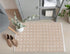THE BEER VALLEY Diamond Woven Rug 2'x3' - Beige, Anti-Slip Cotton Accent Rugs for Kitchen, Entryway, Bathroom