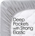 Bedford Home Series 1200 3 Piece Twin Sheet Set, Blue