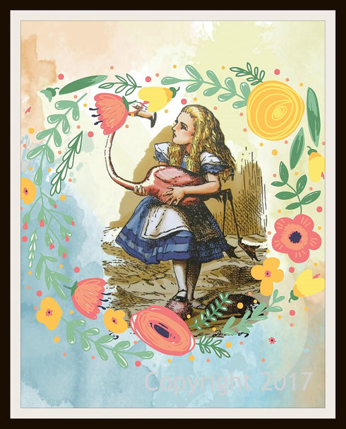 John Tenniel's Vintage Alice Art Print Set of 5, 8 x 10" Unframed Reproductions