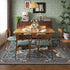 5x7 Rugcomf Area Rugs Vibrant Tree of Life-Patterned Vintage Washable Area Rug Non Slip Low Pile Large Rugs for Living