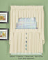 Today's Curtain Orleans Scallop Curtain, Ecru 30" Tier Pair and Tieback, 60" W x 30" L