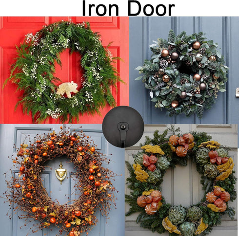 YYST Magnetic Wreath Hanger, Secures Wreaths and Decorations to Steel Door, 2/PK