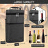 OPUX 2 Bottle Wine Carrier Tote - Insulated Leakproof Wine Cooler Bag for Picnic, BYOB Beach, Portable Case