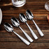 KEAWELL Premium 4-Piece Louis Hammered Spoons Set, 18/10 Stainless Steel, Set of 4, Fine Spoon Set with Squared Edge, Dishwasher Safe (6.4" Teaspoon) by KEAWELL