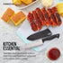 Farberware Edgekeeper 5-Inch Santoku Knife, Self-Sharpening High Carbon-Stainless Steel Kitchen Knife, Black