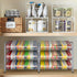 MOOACE Can Rack Organizer, 2 in 1 Can Storage Dispenser, Holds up to 72 Cans, Pantry Kitchen Cabinet