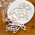 Set of 2 Jockey Cookie Cutters, Designs: Jockey and Horse Shoe, 2 Pieces - Bakerlogy