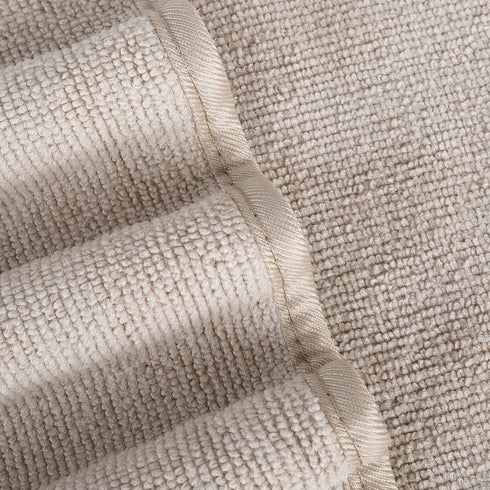 60 30 Set, 6 POLYTE Oversize, x in., Quick Dry Lint Free Microfiber Bath Towel Piece (Beige)